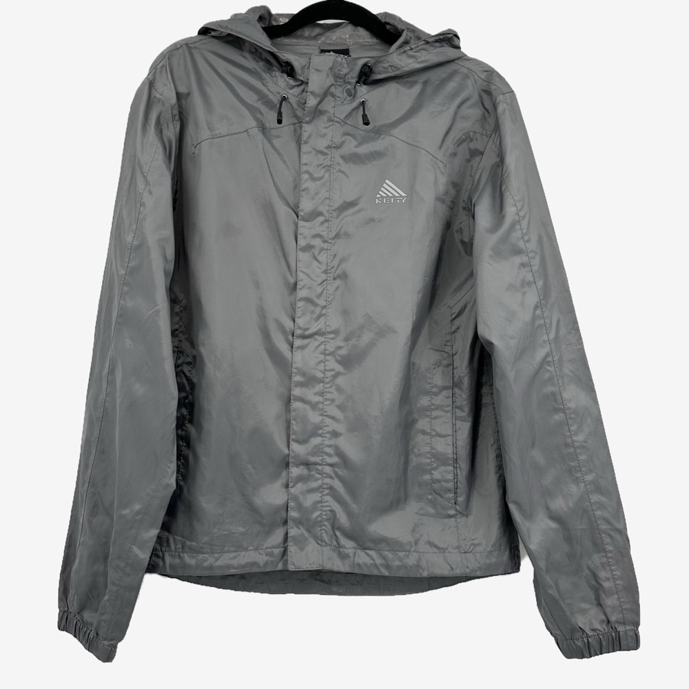 Kelty Unisex Lightweight Rain Jacket – Size Small – Gray
